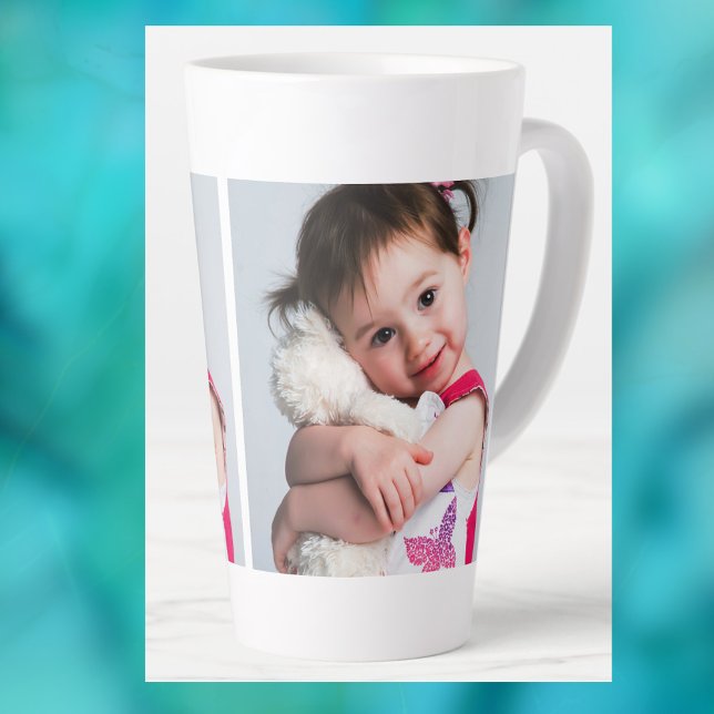 Child's Photo, Boyfriend, Spouse, Mom or Pet Latte Mug (Creator Uploaded)