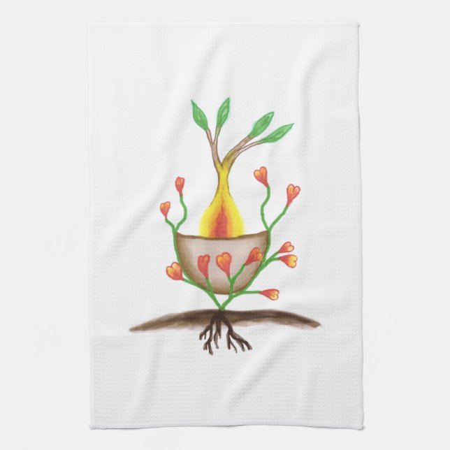 Child's Plant Art Towel (Vertical)