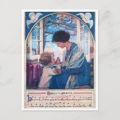Childs Prayer Jessie Willcox Smith Postcard