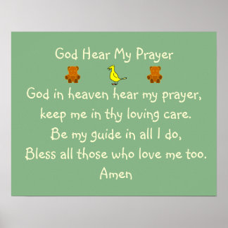 Child's Prayer - poster