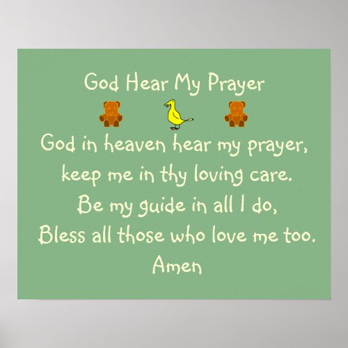 Childs Prayer _ poster