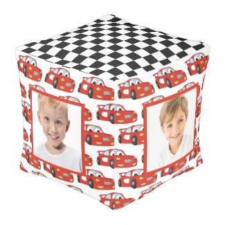 Child's Red Race Car Black White Checkered 4 Photo