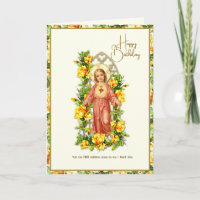 Child's Religious Birthday Jesus Scripture Card