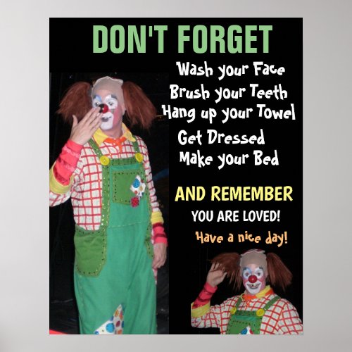 CHILDS REMINDER LIST  poster