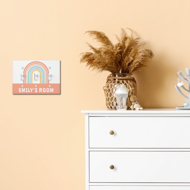 Child's Room Boho Rainbow Light Switch Cover (Creator Uploaded)