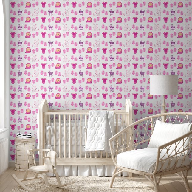 Child's Room Delicate Design Wallpaper (Kids)