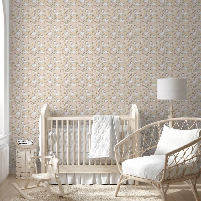 Child's Room Delicate Design Wallpaper (Kids)
