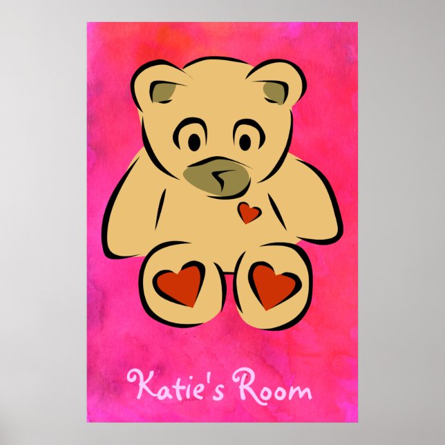 Child's Room Teddy Bear Poster (Front)