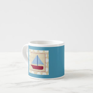 Child's Sailboat by Chariklia Zarris Espresso Cup