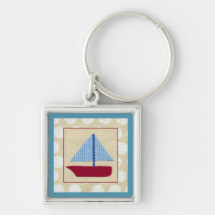 Child's Sailboat by Chariklia Zarris Keychain