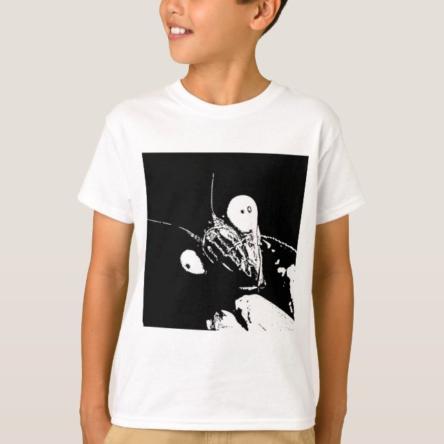 Childs T-Shirt - Mantis Black and White (Front)