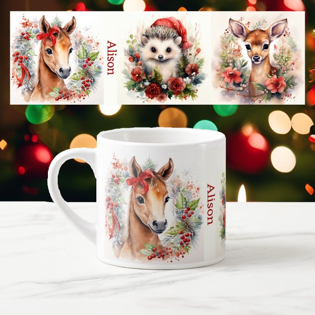 Child's Tiny Tea Cup 3 Cute Baby Animals Add Name (Creator Uploaded)