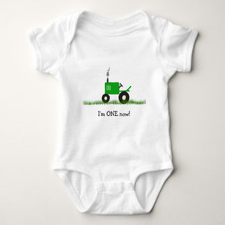 Child's Tractor T-Shirt: Customize Age Baby Bodysuit