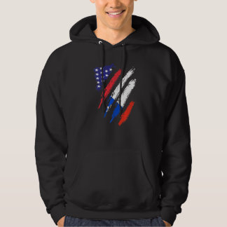 Chile American Grown Flag USA Patriot Heritage Mon Hoodie