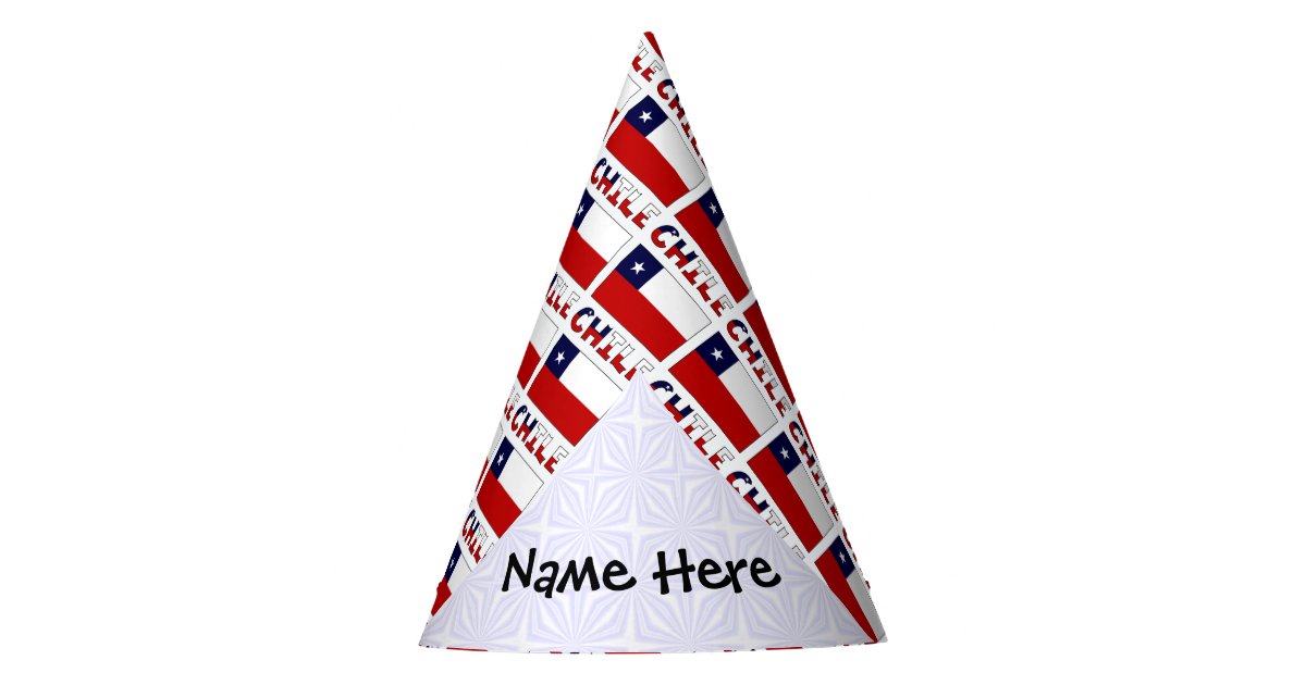 Chile And Chilean Flag Tiled With Your Name Party Hat Zazzle chile-and-chilean-flag-tiled-with-your-name-party-hat-zazzle