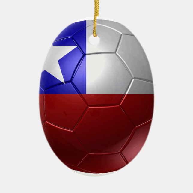 Chile ball ceramic ornament (Front)