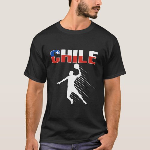 Chile Basketball Jersey Support Chilean Baller Tea T_Shirt