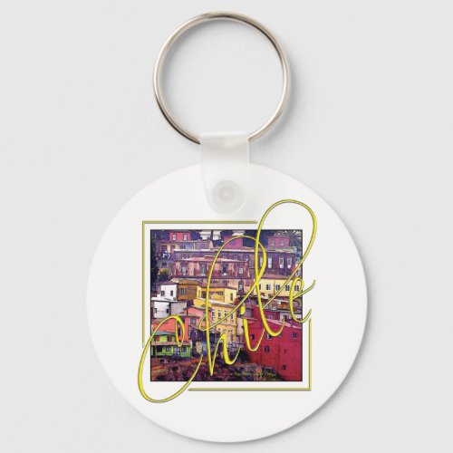 CHILE Beaucityscape design Dinner Plate Keychain
