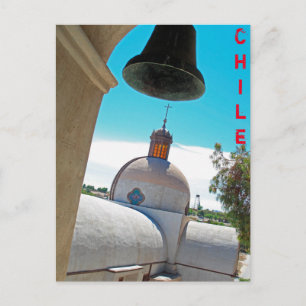 Chile bell tower postcard