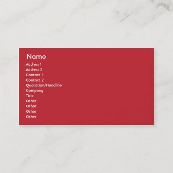 Chile - Business Business Card by ZazzleProfileCards at Zazzle