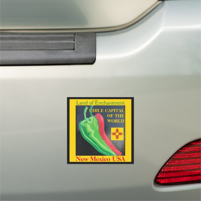 Chile Capital of the World New Mexico Car Magnet (In Situ)