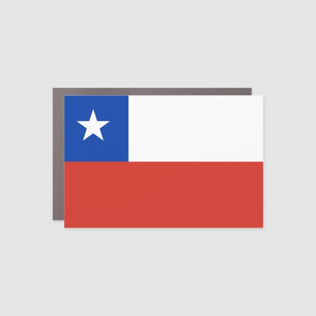 Chile (Chilean) Flag Car Magnet (Front)