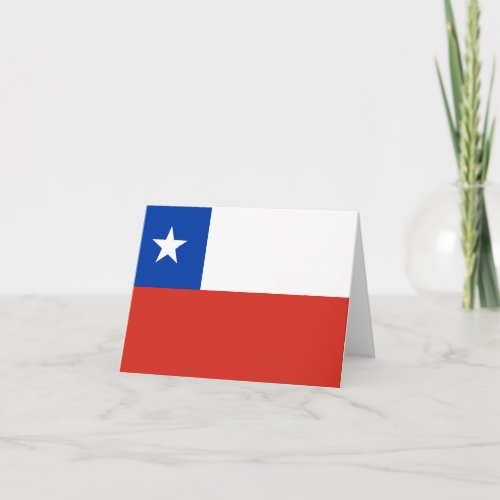 Chile Chilean Flag Card