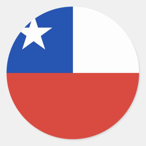 Chile Chilean Flag Classic Round Sticker