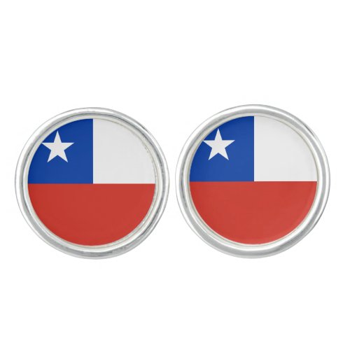 Chile Chilean Flag Cufflinks
