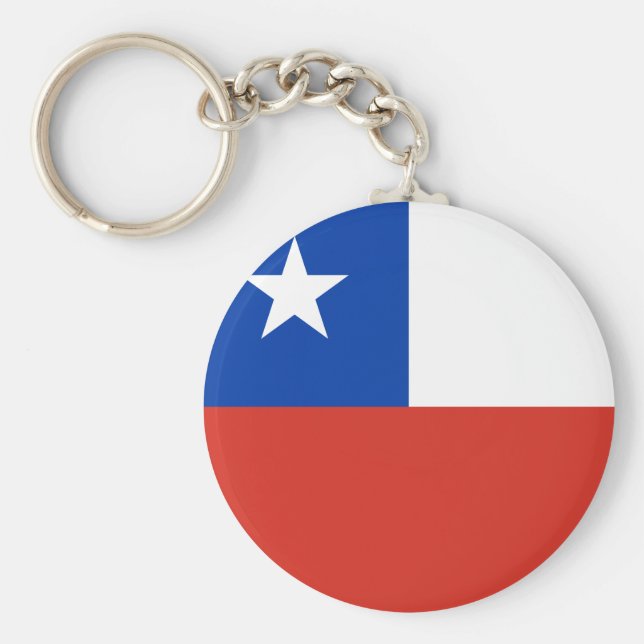 Chile (Chilean) Flag Keychain (Front)