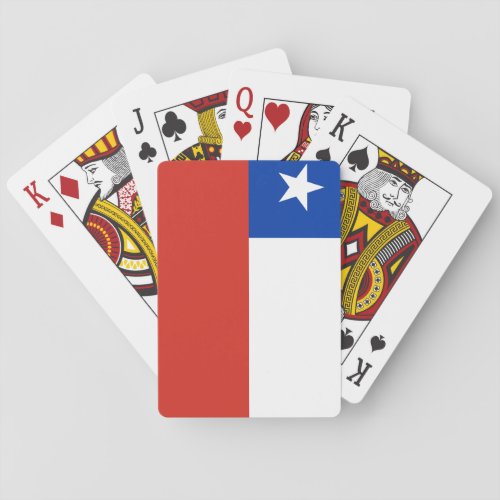 Chile Chilean Flag Poker Cards