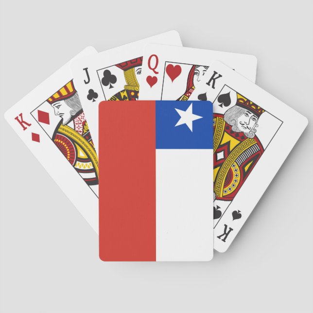 Chile (Chilean) Flag Poker Cards (Back)