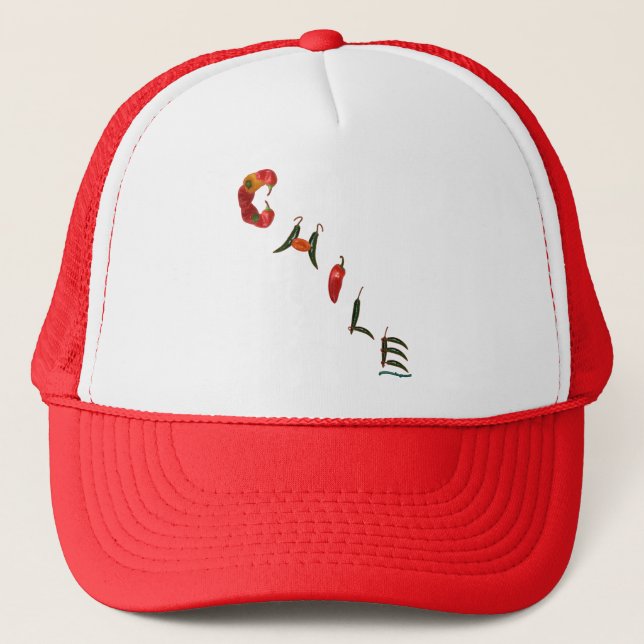 Chile Chili Peppers Trucker Hat (Front)