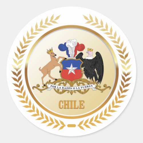 Chile Coat Of Arms Classic Round Sticker