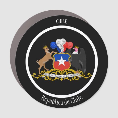Chile Coat of Arms Patriotic Car Magnet