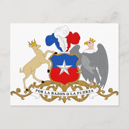 Chile Coat of Arms Postcard