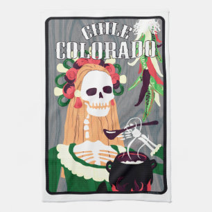 chile colorado (cool scheme) kitchen towel