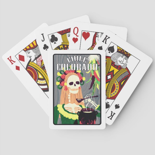 chile colorado (cool scheme) poker cards (Back)