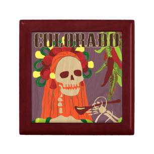 chile colorado keepsake box