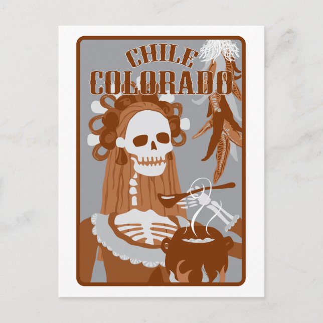 chile colorado : orange burn postcard (Front)