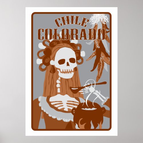 chile colorado  orange burn poster