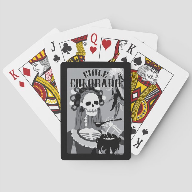chile colorado poker cards (Back)