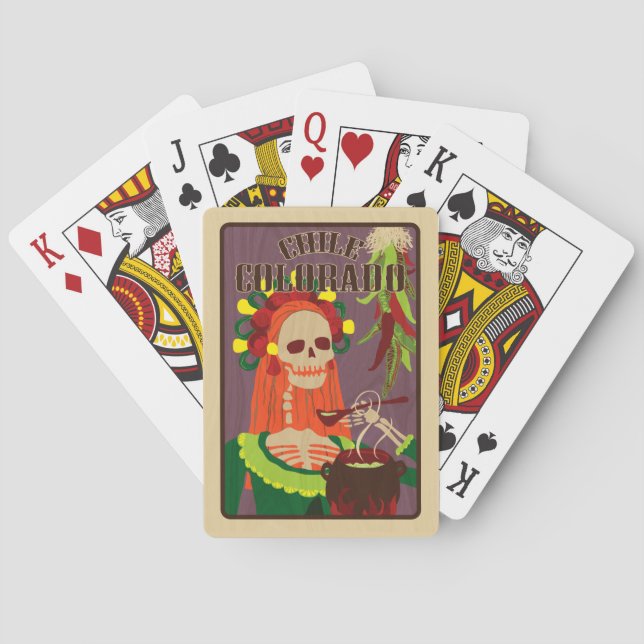 chile colorado poker cards (Back)