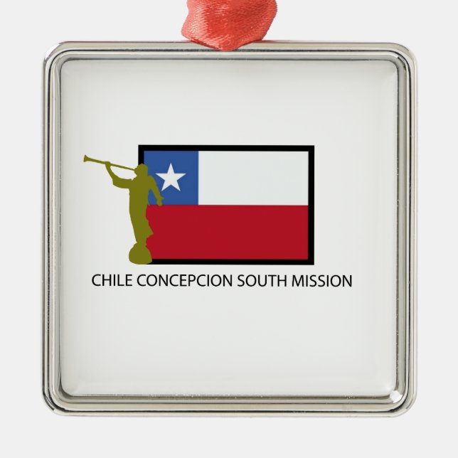 Chile Concepcion South Mission LDS CTR Metal Ornament (Front)