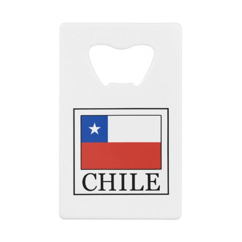 Chile Credit Card Bottle Opener