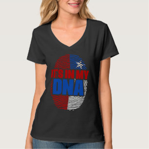 Chile DNA Country Flag Citizenship Hispanic Race C T-Shirt