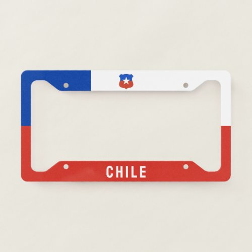 Chile Emblem License Plate Frame