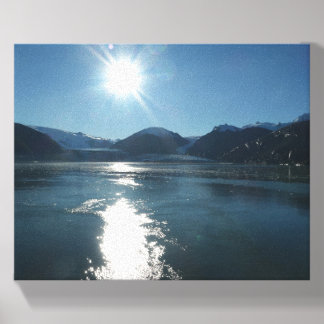 Chile Fjord Sunrise Canvas Photo Tile