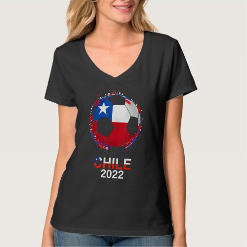 Chile Flag 2022 Supporter Chilean Soccer Team Chil T_Shirt
