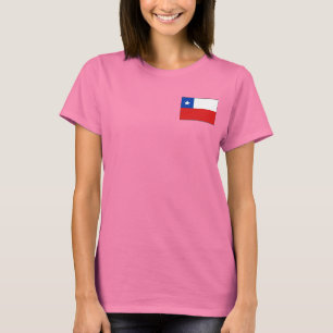 Chile Flag and Map dk T-Shirt